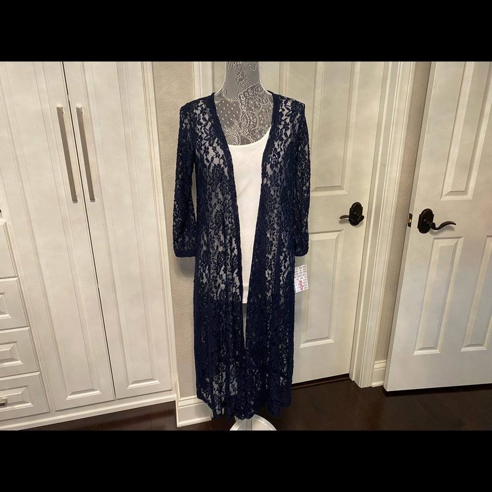 Navy Lace Sarah with tags